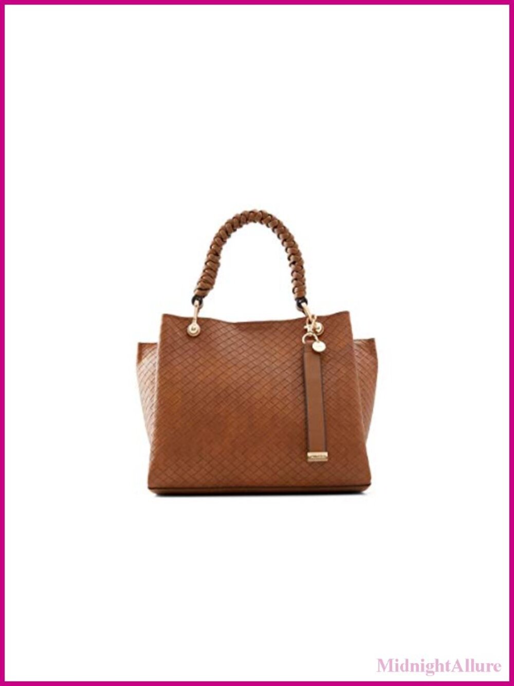 Synthetic Shoulder Strap Tote Bag Medium Everyday Handbag